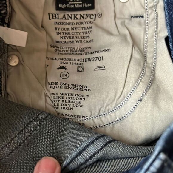 Blank NYC THE HOYT MINI BOOT IN NO SLEEP High Rise Mini Flare Size 24 NWT - Picture 9 of 10
